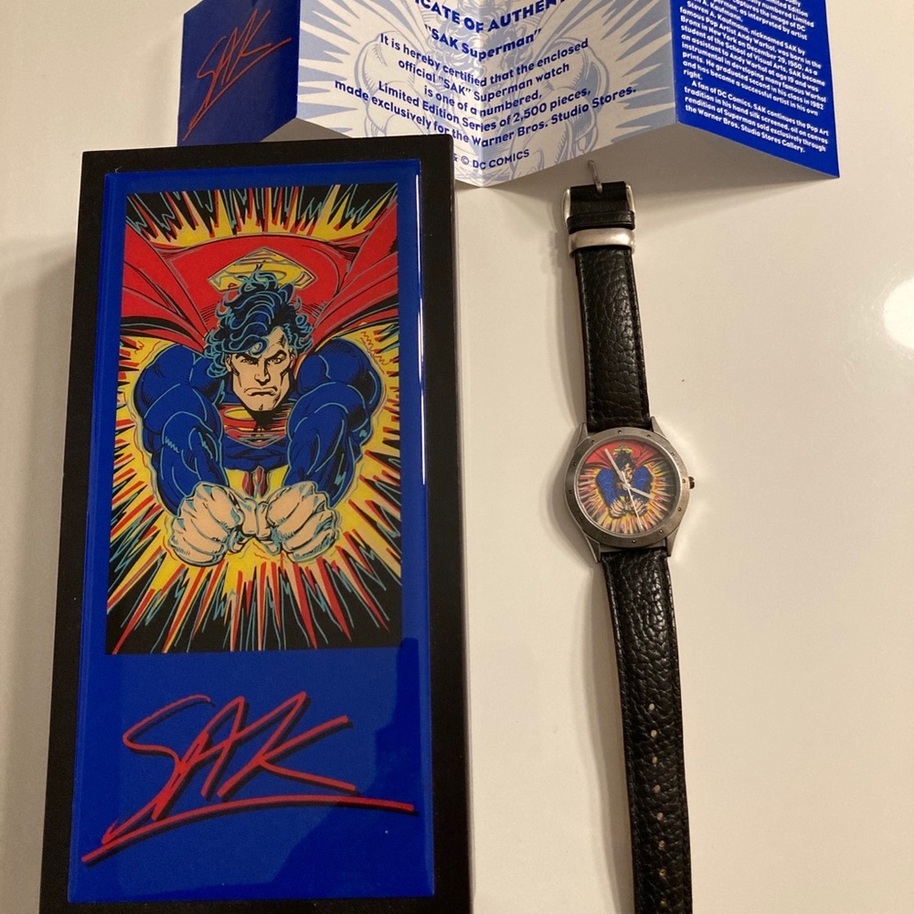 Limited Edition Steven Kaufman Superman Watch